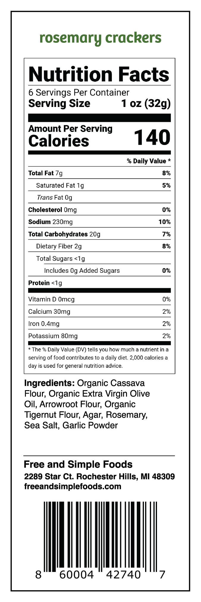 Rosemary crackers
